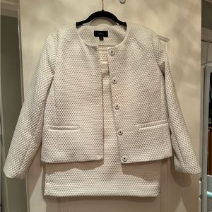 J. Crew Portfolio Jacket and Matching Skirt in Matelasse